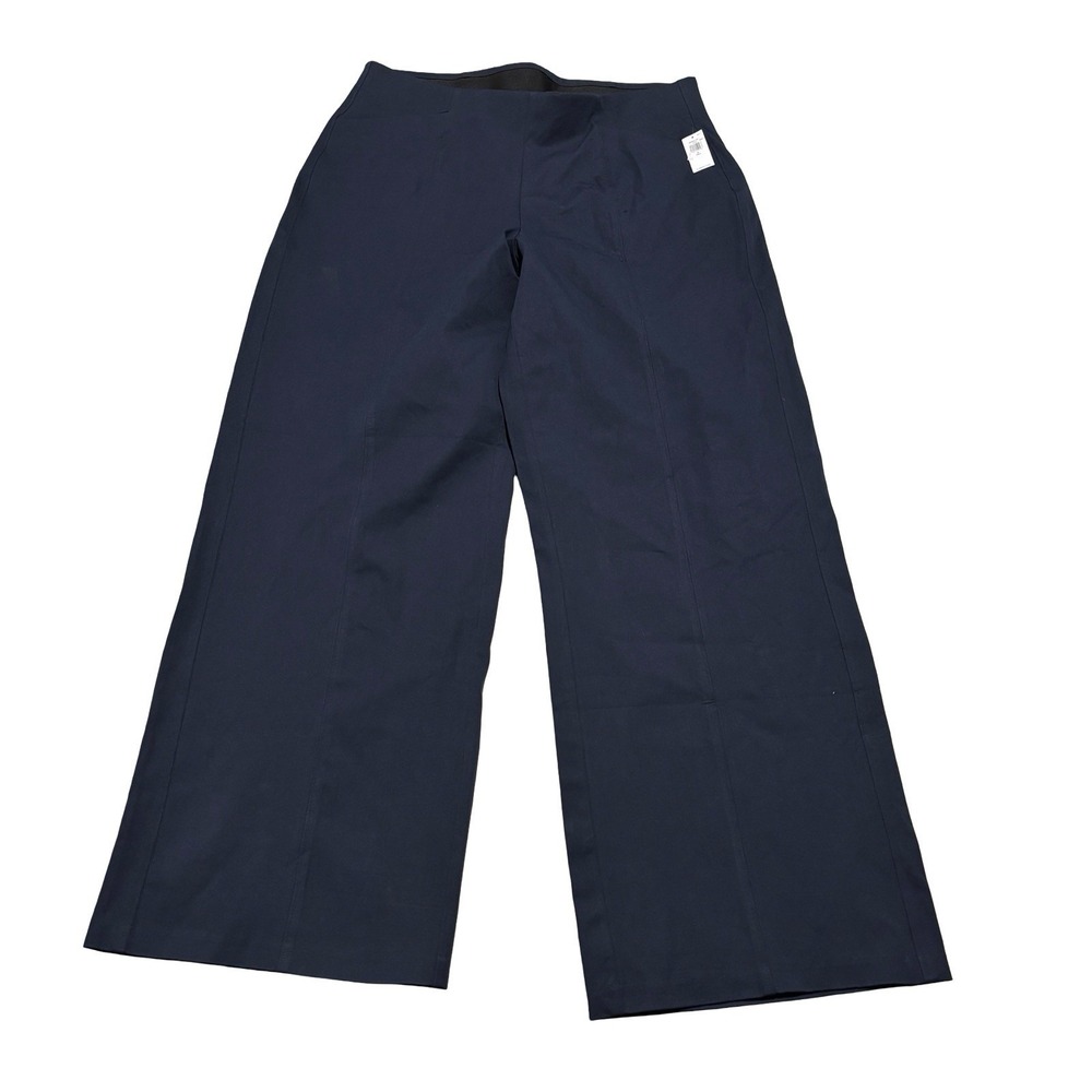 NWT Old Navy Women's High Rise Pixie Wide Leg Pants Navy Comfort Waist XL Tall